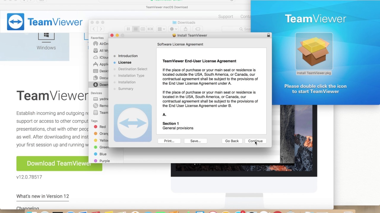 teamviewer support for mac 10.7